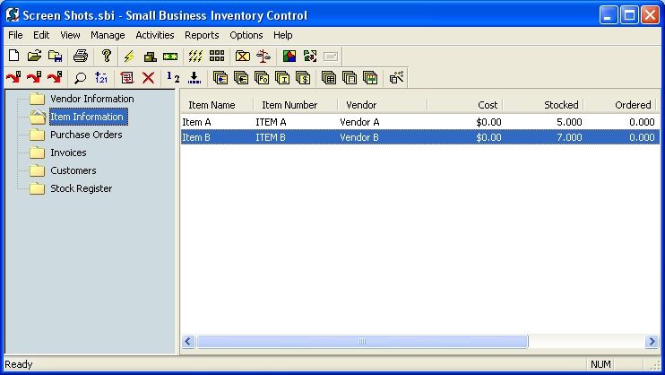 Small Business Inventory Control Pro