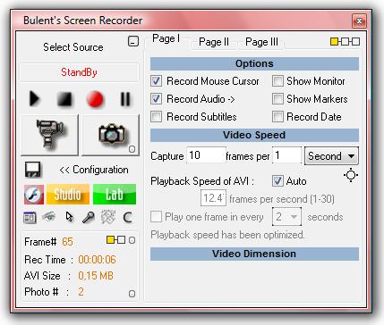 Bulent's Screen Recorder