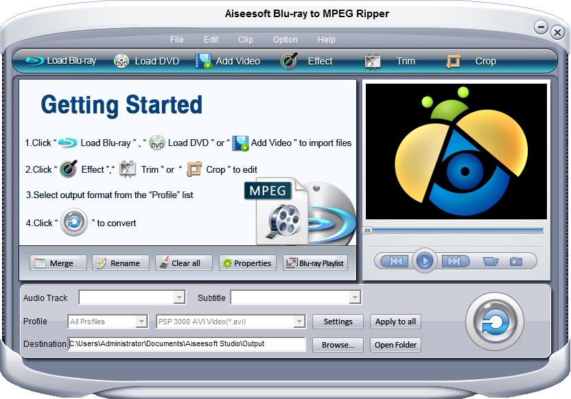 Aiseesoft Blu-ray to MPEG Ripper