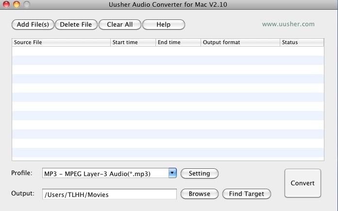 Uusher Audio Converter for Mac
