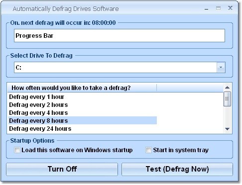 Automatically Defrag Drives Software