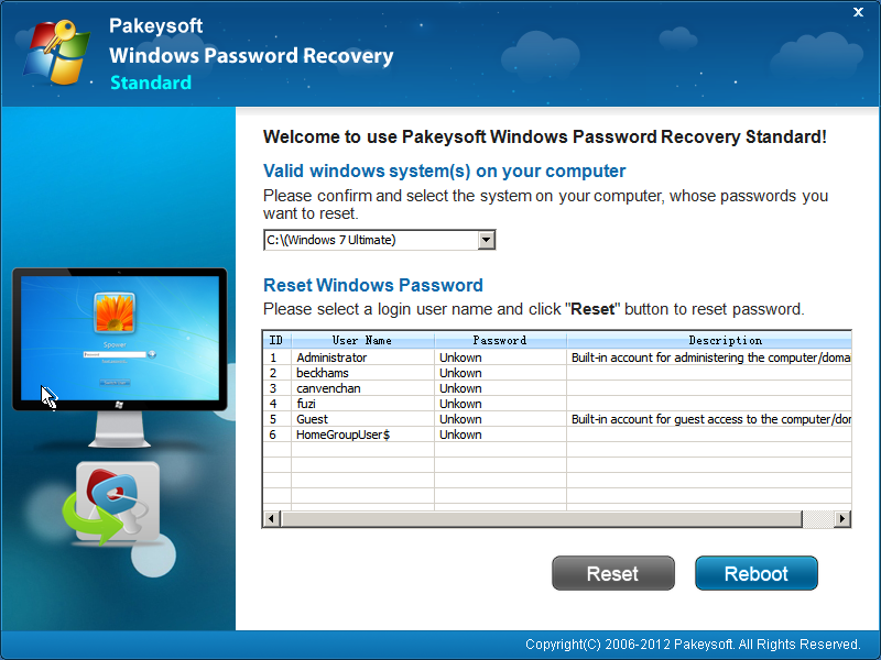 Recover Windows 7 Password