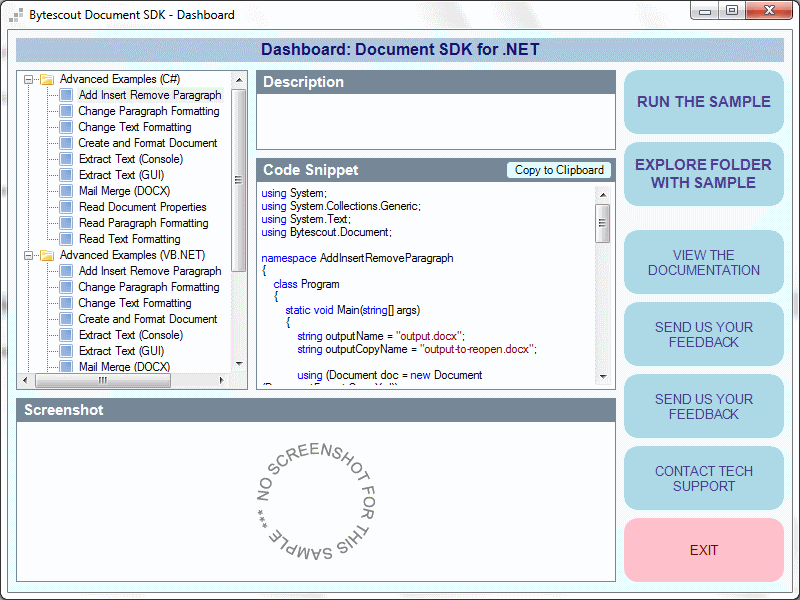 Bytescout Document SDK for .NET