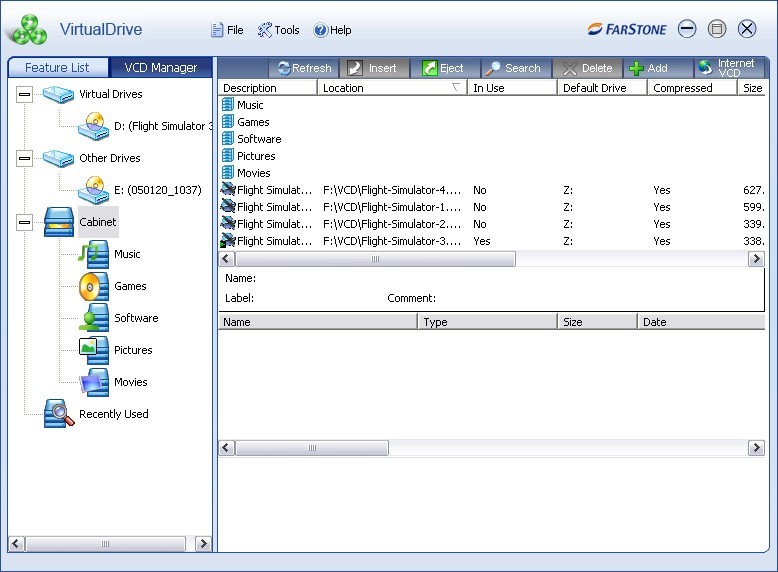 VirtualDrive CD DVD Emulator