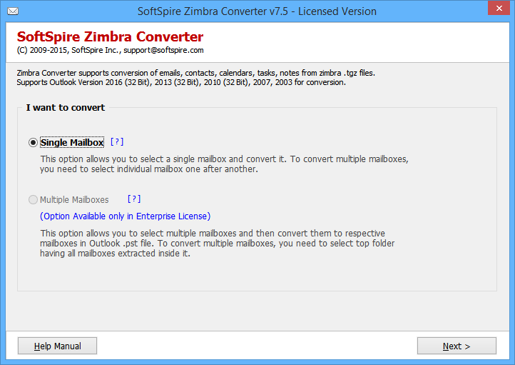 Migrate of Zimbra Mail items to Outlook