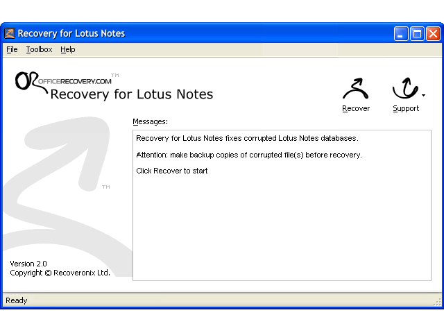 Recovery for Lotus Notes