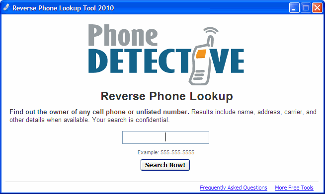 Reverse Phone Lookup Tool