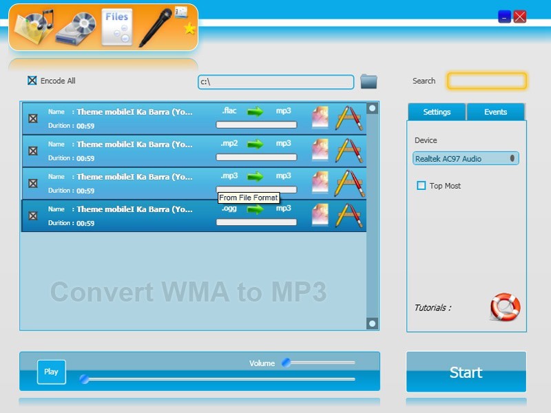 Convert WMA to MP3