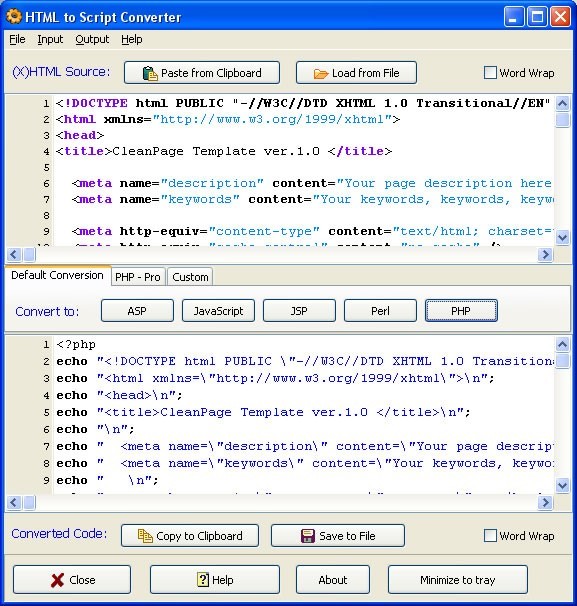 WonderWebWare HTML Converter