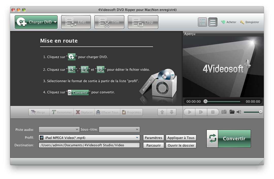 4Videosoft DVD Ripper Pour Mac