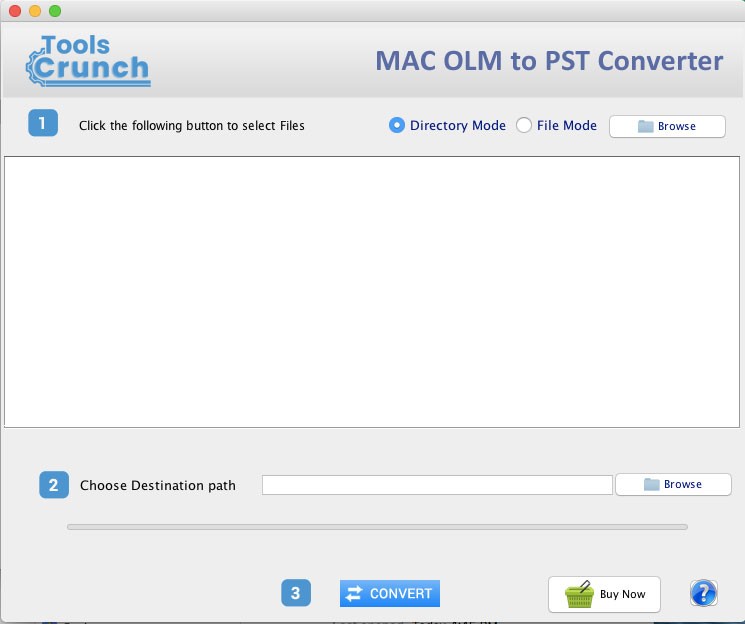ToolsCrunch Mac OLM to PST Converter