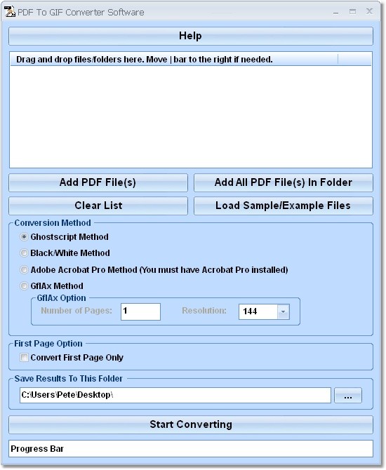 PDF To GIF Converter Software