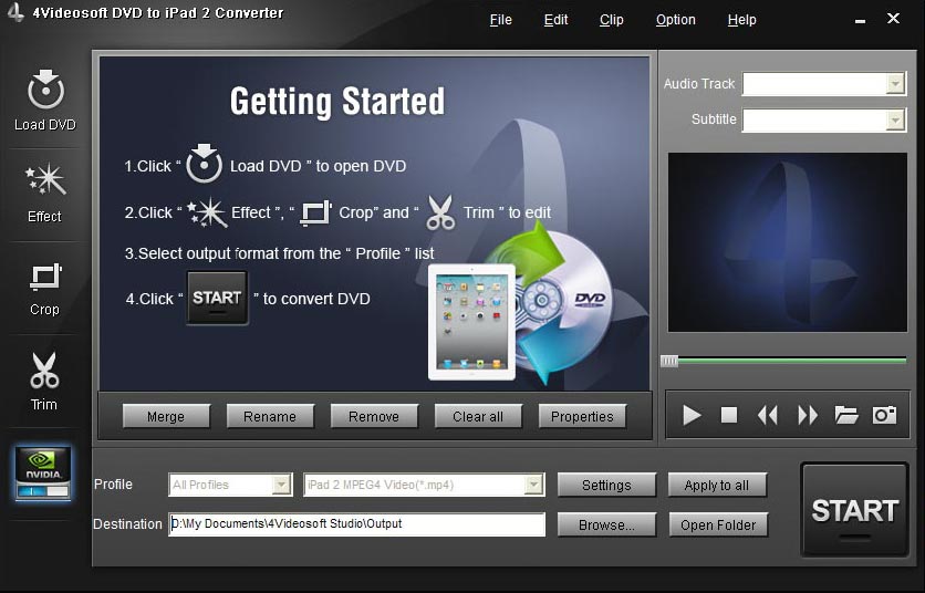 4Videosoft DVD to iPad 2 Converter