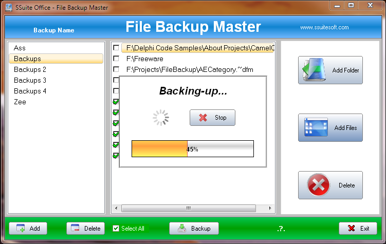 SSuite File Backup Master