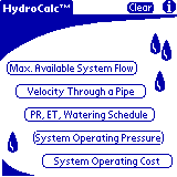 HydroCalc PalmOS