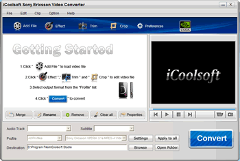 iCoolsoft Sony Ericsson Video Converter