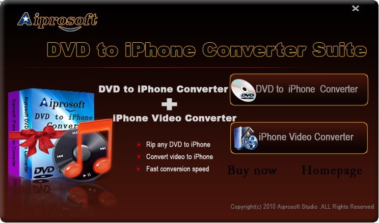 Aiprosoft DVD to iPhone Converter Suite