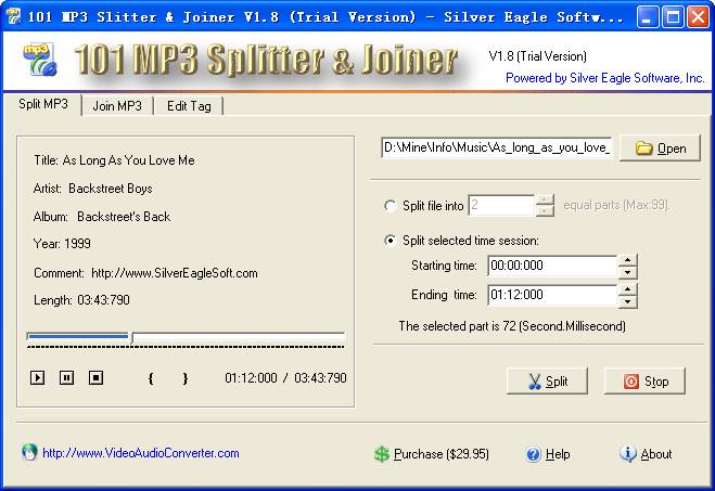 101 MP3 Splitter & Jointer