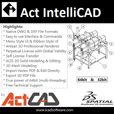 Act IntelliCAD Professional 32 Bit