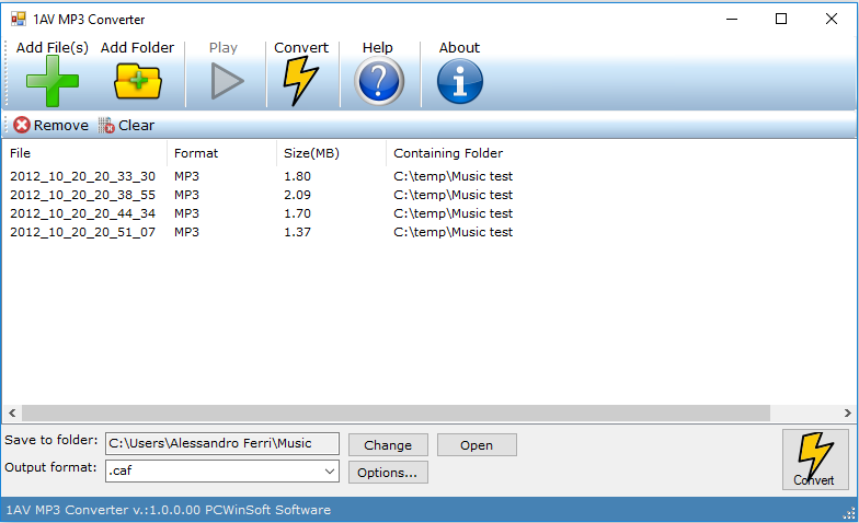 1AV MP3 Converter for Mac