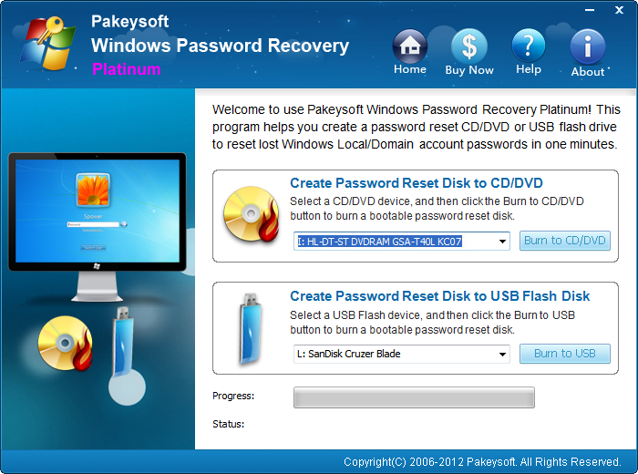 Windows Password Recovery Platinum