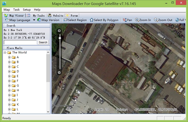 Maps Downloader For Google Satellite