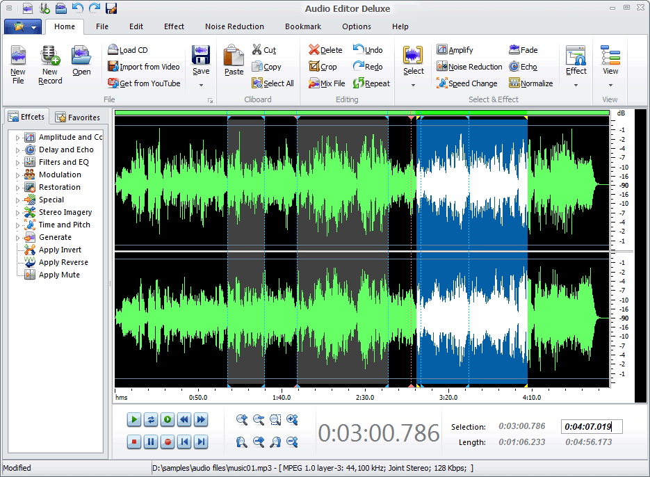 Audio Editor Deluxe 2013