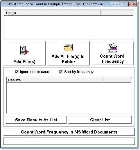 Word Frequency Count Software