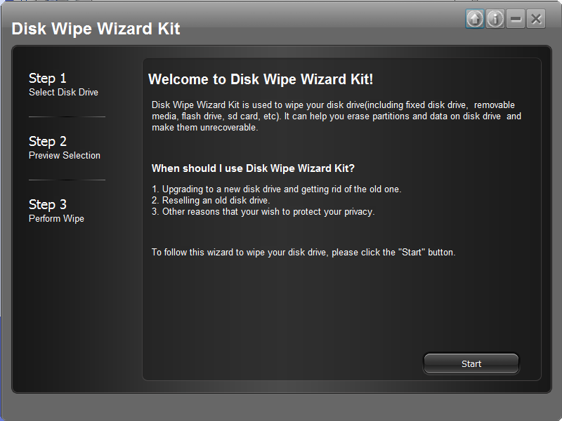 Disk Wipe Wizard Kit
