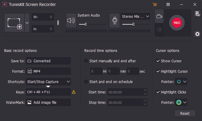 TunesKit Screen Recorder for Windows