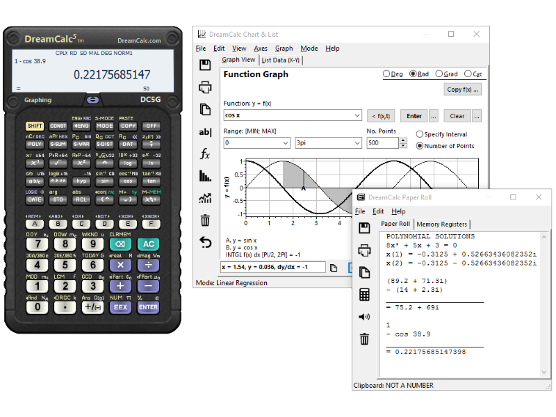 DreamCalc Scientific Graphing Calculator