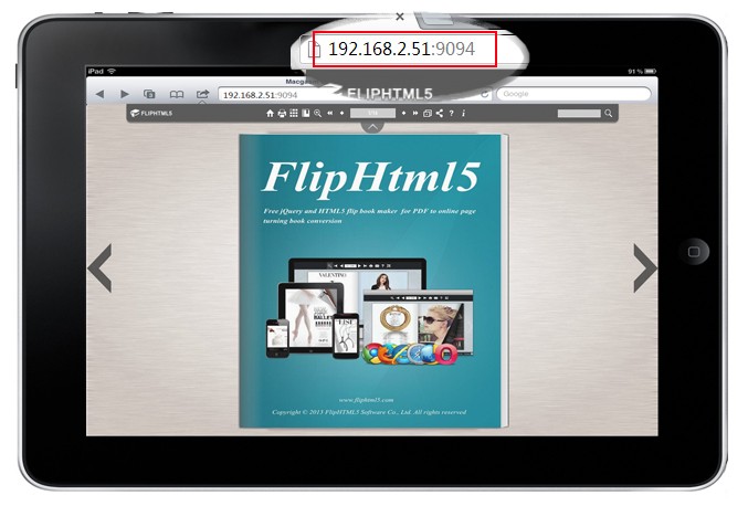 PDF to Flipbook Creator for iPad