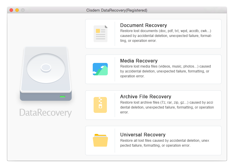 Cisdem DataRecovery for Mac