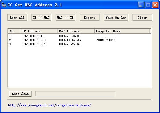 CC-Get-MAC-Address