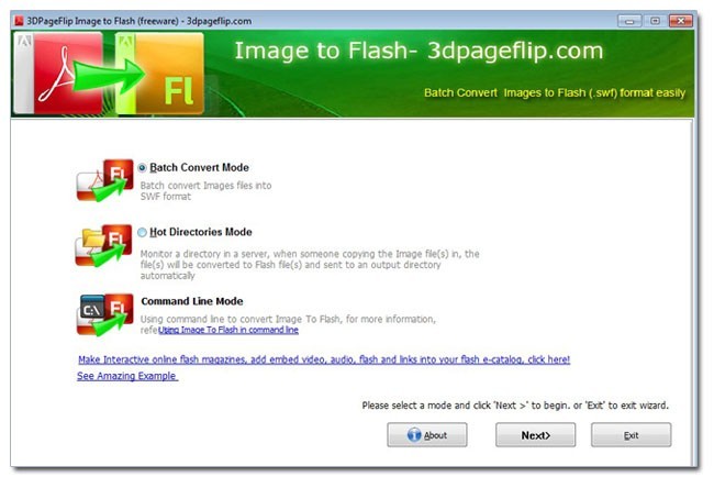 Free 3DPageFlip Image to Flash
