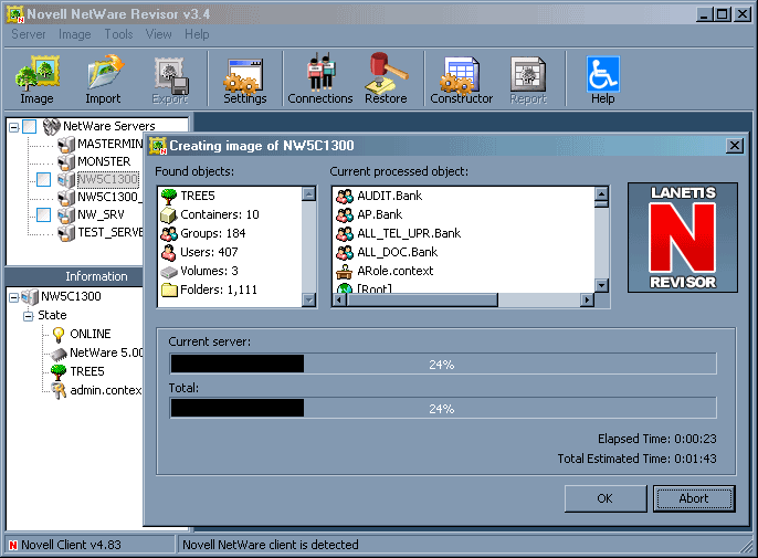 Novell NetWare Revisor
