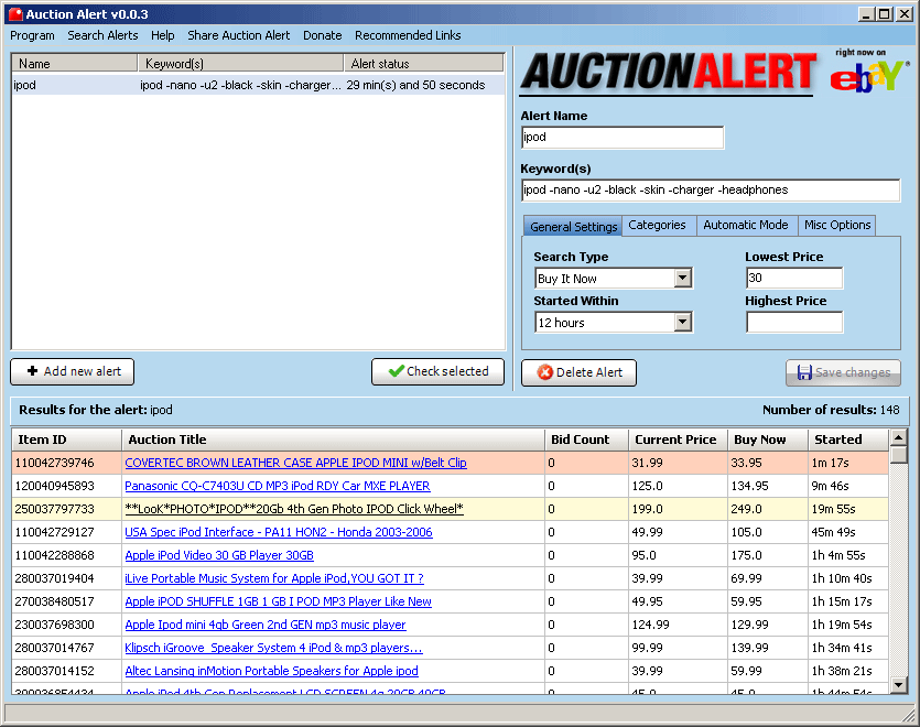 Auction Alert