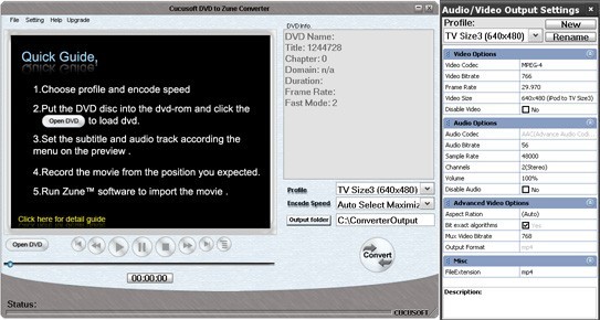 Cucusoft DVD to Zune Converter