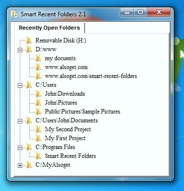 Smart Recent Folders