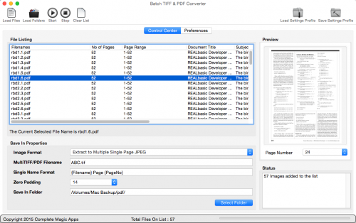 Batch TIFF & PDF Converter