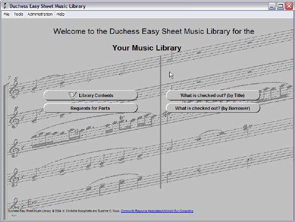 Duchess Easy Sheet Music Library (Librarian Edition)