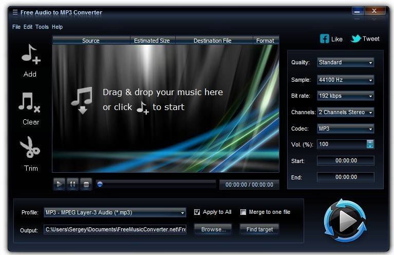 Free Audio to MP3 Converter