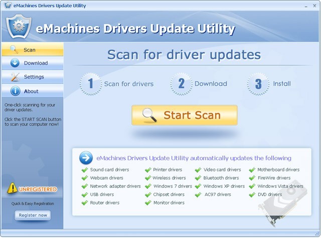 eMachines Drivers Update Utility