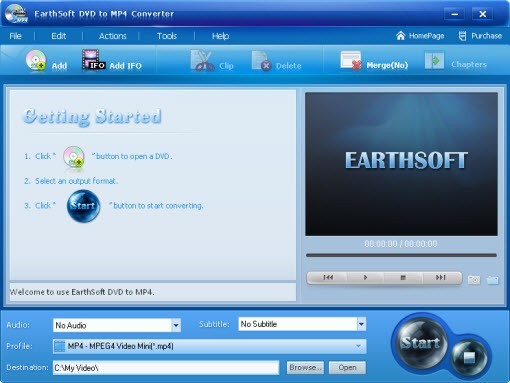 EarthSoft DVD to MP4 Converter