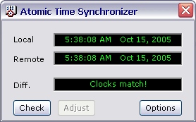 Atom Time Synchronizer