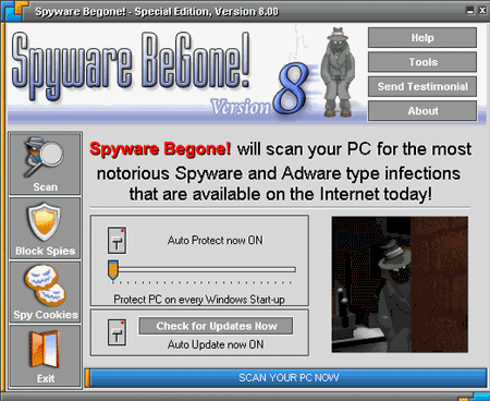 100% Free Spyware Begone