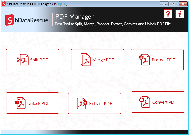 ShDataRescue PDF Manager