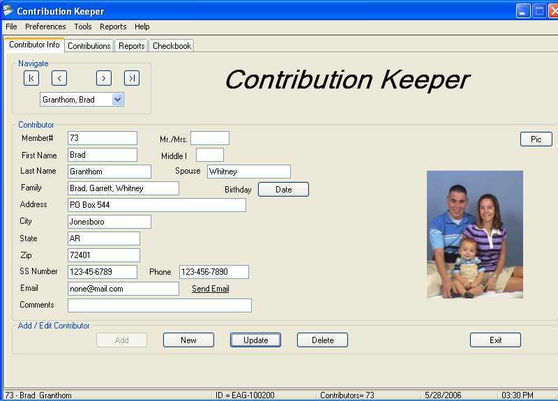 Contribution Keeper