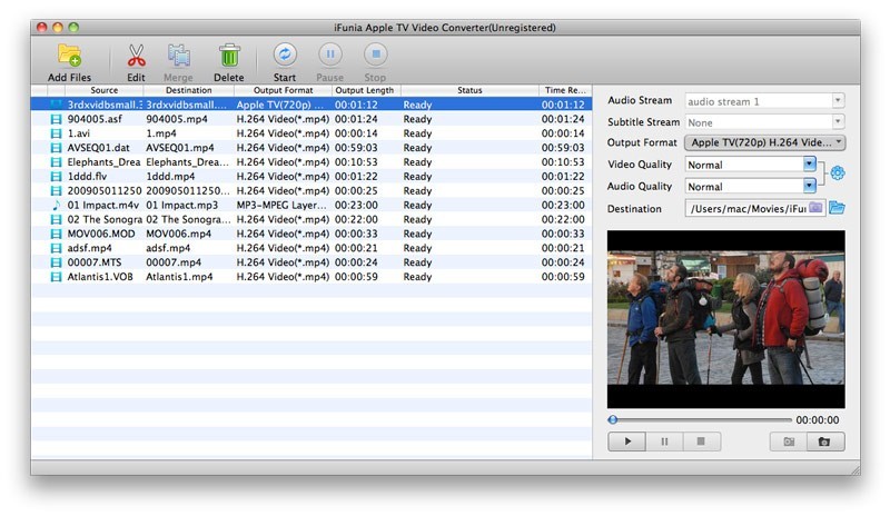 iFunia Apple TV Video Converter for Mac