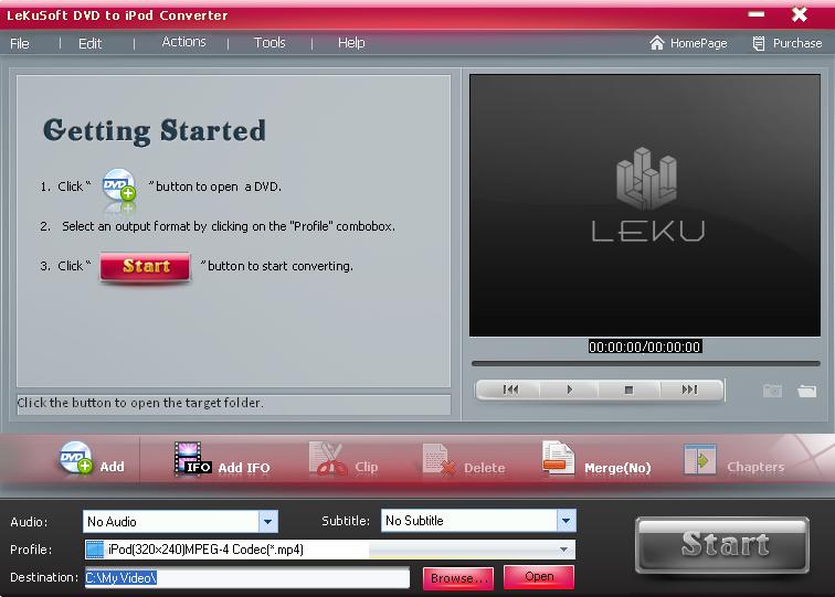 LeKuSoft DVD to iPod Converter